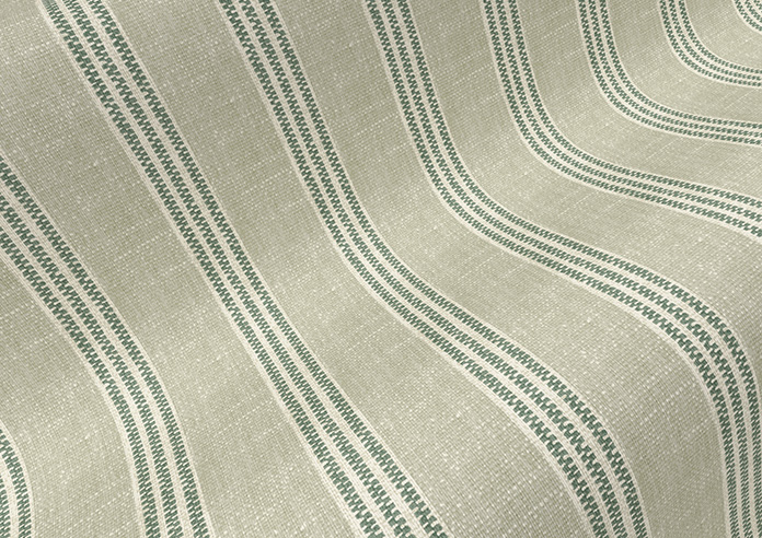 Emily Bond George Stripe, Sage - Roller Blind - Image 4